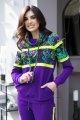 Bluza z golfem fioletowa "LILY" violet    