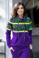 Bluza z golfem fioletowa "LILY" violet    