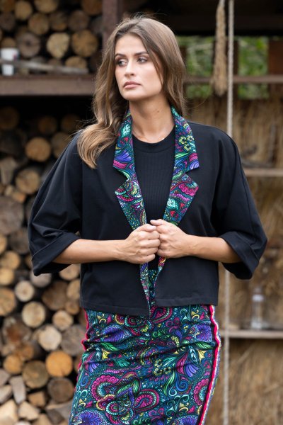 Żakiet luźny "FLORAL"