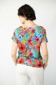 Bluzka trapezowa kolorowa krótki rękaw "POPPY dot"  