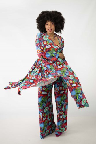 Kimono długie "EDEN" red