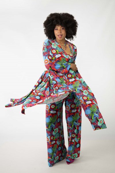 Kimono długie "EDEN" red