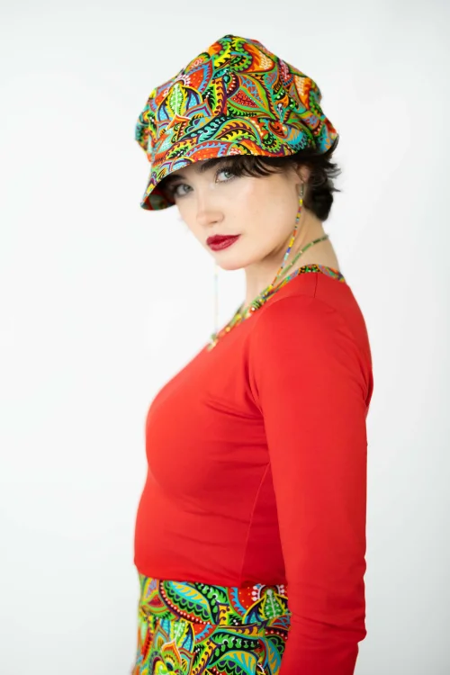 bluzka-czerwona-z-mankietami-i-czapka-z-daszkiem-MEXICO-marka-vippi-design-3.jpg