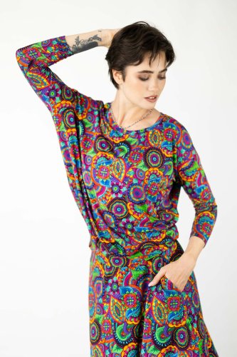 Bluzka wiskozowa trapezowa "BLISS"