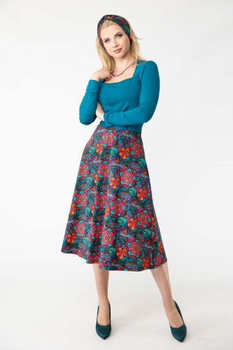 bluzka-petrolowa-dekolt-karo-długi-rękaw-i-spódnica-midi-marka-Vippi-design-2.jpg