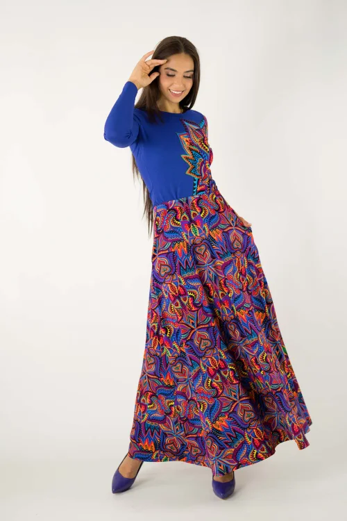 bluzka-klasyczna-z-aplikacją-na-boku-chabrowa-i-spodnica-długa-z-kieszeniami-kolekcja--MEXICO-violet-marka-VIPPI-design.jpg