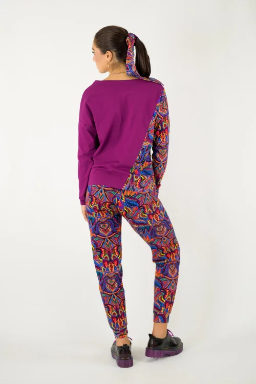bluzka-trapezowa-z-aplikacją-na-boku-cyklamenowa-i-spodnie-joggery-kolorowe-kolekcja--MEXICO-violet-marka-VIPPI-design-3.jpg