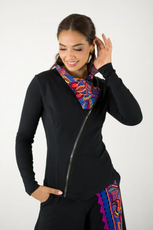 bluza czarna asymetryczna kolekcja MEXICO violet marka VIPPI design (3).jpg