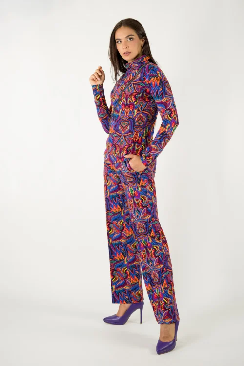 bluza kolorowa asymetryczna  i spodnie szerokie w kant kolekcja MEXICO violet marka VIPPI design (6).jpg