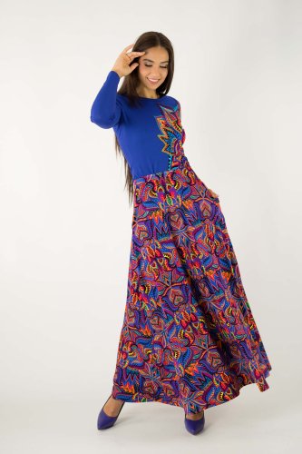 bluzka-klasyczna-z-aplikacją-na-boku-chabrowa-i-spodnica-długa-z-kieszeniami-kolekcja--MEXICO-violet-marka-VIPPI-design.jpg