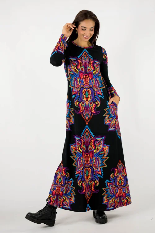 sukienka długa rozkloszowana kolekcja MEXICO violet marka VIPPI design (11).jpg