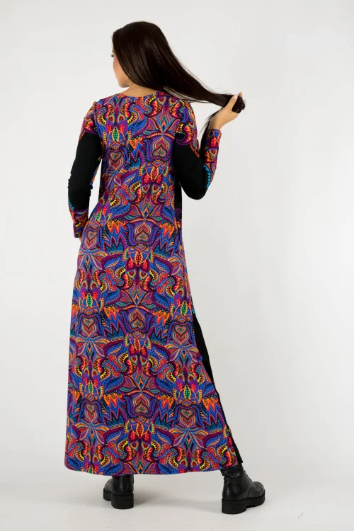 sukienka długa rozkloszowana kolekcja MEXICO violet marka VIPPI design (4).jpg