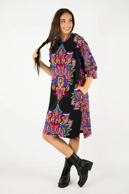 sukienka midi sportowa z rozporkiem kolekcja MEXICO violet marka VIPPI design (9).jpg
