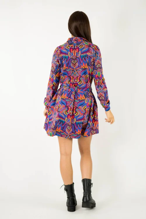 sukienka mini koszulowa kolekcja MEXICO violet marka VIPPI design (3).jpg