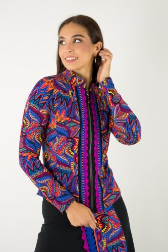 żakiet z koronkąszydełkową ze stójką  kolekcja MEXICO violet marka VIPPI design (2).jpg