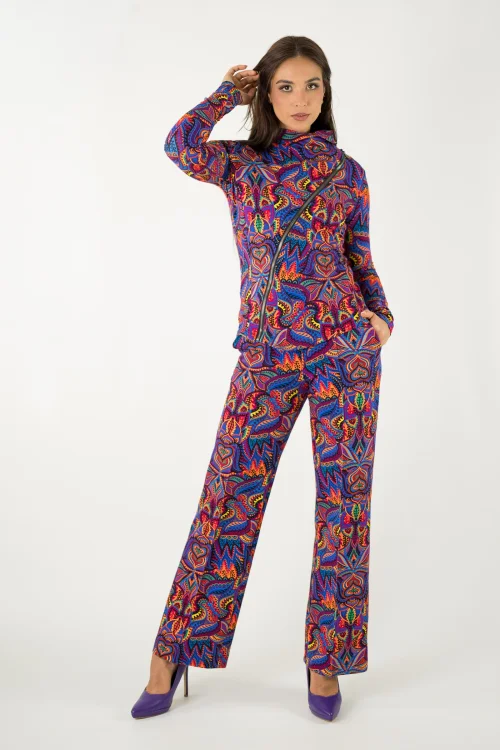 bluza kolorowa asymetryczna  i spodnie szerokie w kant kolekcja MEXICO violet marka VIPPI design (5).jpg