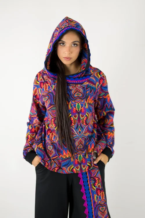 bluza luźna z kapturem  kolekcja MEXICO violet marka VIPPI design (1).jpg