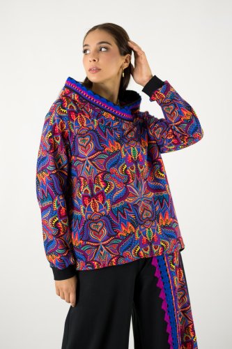 bluza luźna z kapturem  kolekcja MEXICO violet marka VIPPI design (3).jpg