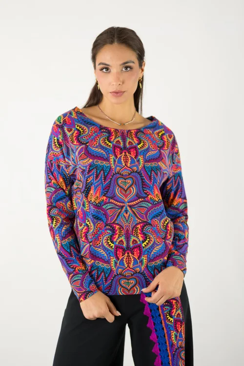 bluzka kolorowa trapezowa kolekcja MEXICO violet marka VIPPI design (1).jpg