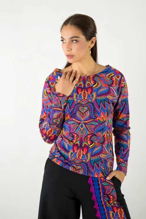 bluzka kolorowa trapezowa kolekcja MEXICO violet marka VIPPI design (2).jpg