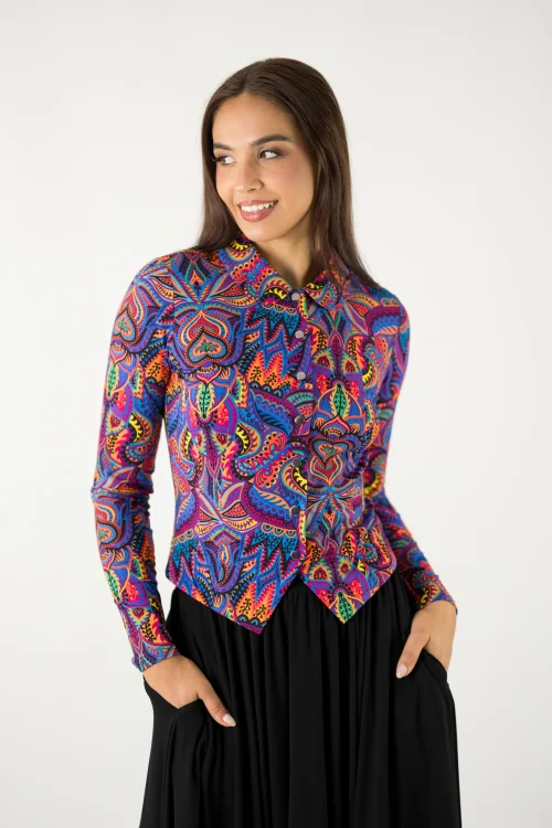 bluzka kolorowa z kołnierzykiem kolekcja MEXICO violet marka VIPPI design- (1).jpg