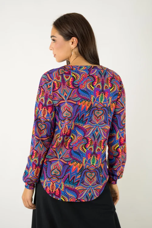 bluzka luźna z chwostami  kolekcja MEXICO violet marka VIPPI design (4).jpg