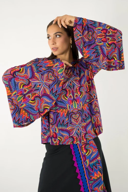 bluzka wiskozowa z rękawami szerokimi kolekcja MEXICO violet marka VIPPI design (2).jpg