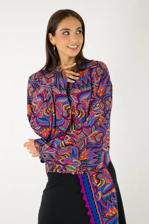 bluzka wiskozowa z rękawami szerokimi kolekcja MEXICO violet marka VIPPI design (6).jpg