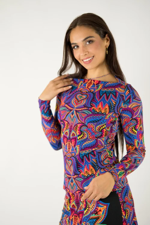 bluzka z prostym dekoltem kolekcja MEXICO violet marka VIPPI design (5).jpg