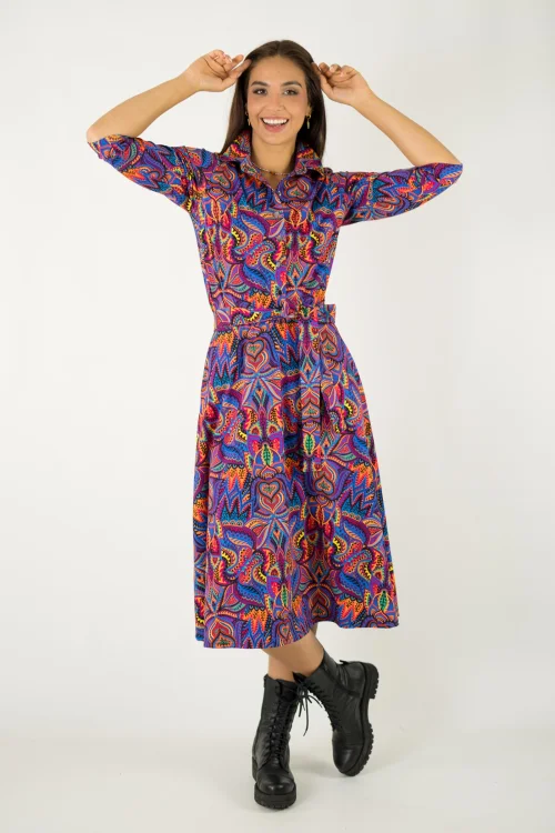 sukienka midi koszulowa kolekcja MEXICO violet marka VIPPI design (3).jpg