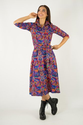 sukienka midi koszulowa kolekcja MEXICO violet marka VIPPI design (4).jpg