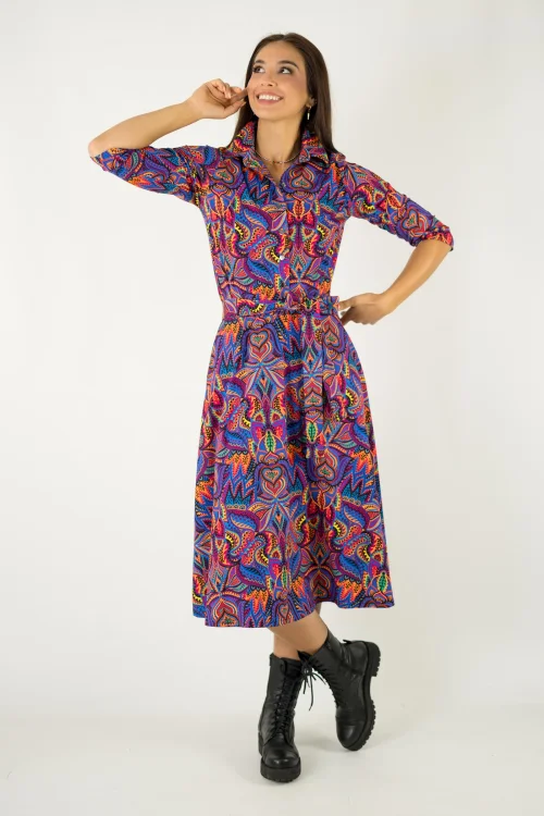 sukienka midi koszulowa kolekcja MEXICO violet marka VIPPI design (4).jpg