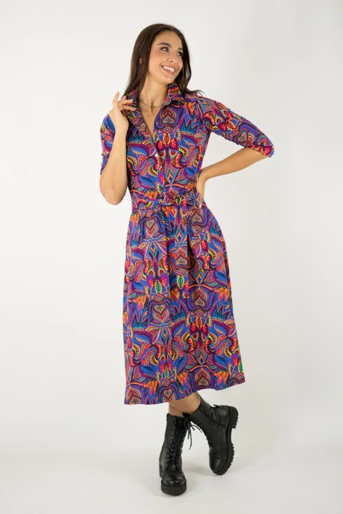 sukienka midi koszulowa kolekcja MEXICO violet marka VIPPI design (6).jpg