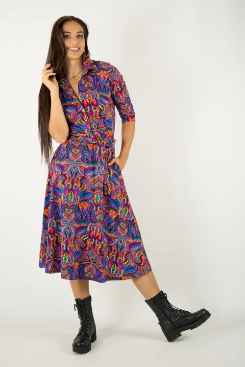 sukienka midi koszulowa kolekcja MEXICO violet marka VIPPI design (12).jpg