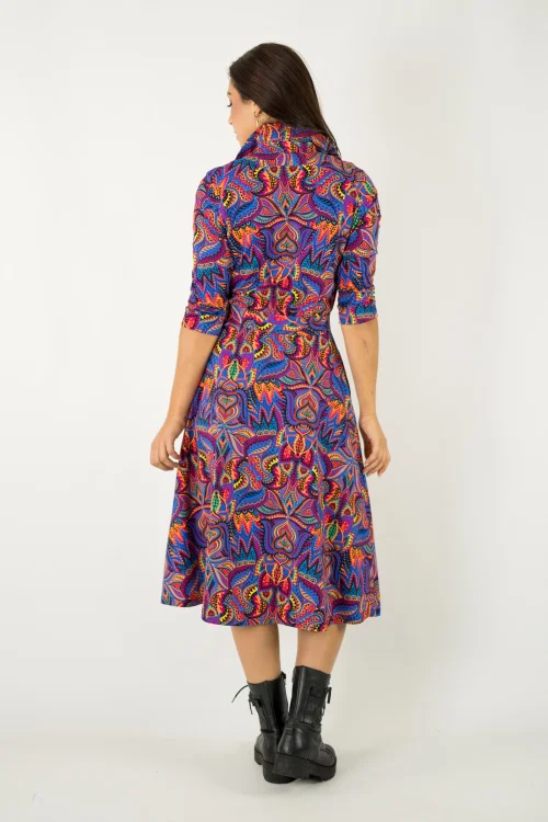 sukienka midi koszulowa kolekcja MEXICO violet marka VIPPI design (2).jpg