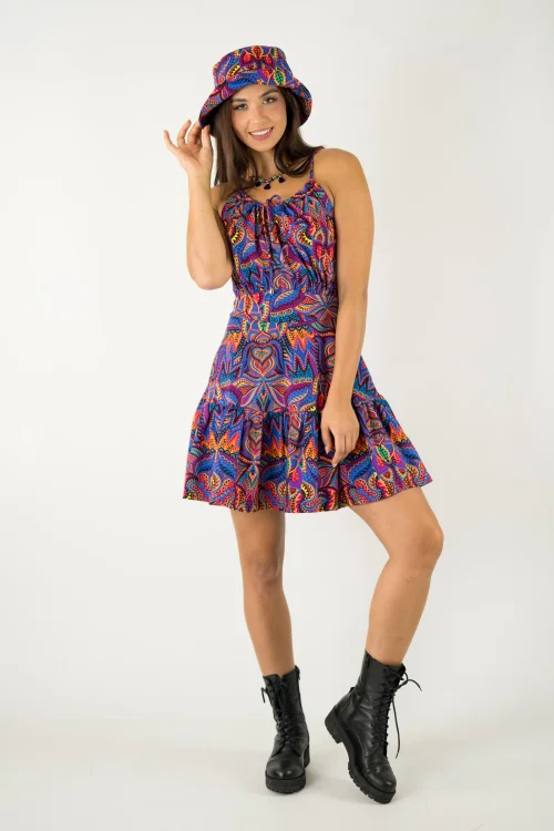 sukienka mini wiązana kolekcja MEXICO violet marka VIPPI design  (6).jpg