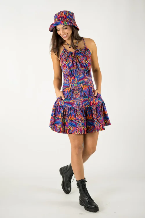 sukienka mini wiązana kolekcja MEXICO violet marka VIPPI design  (10).jpg