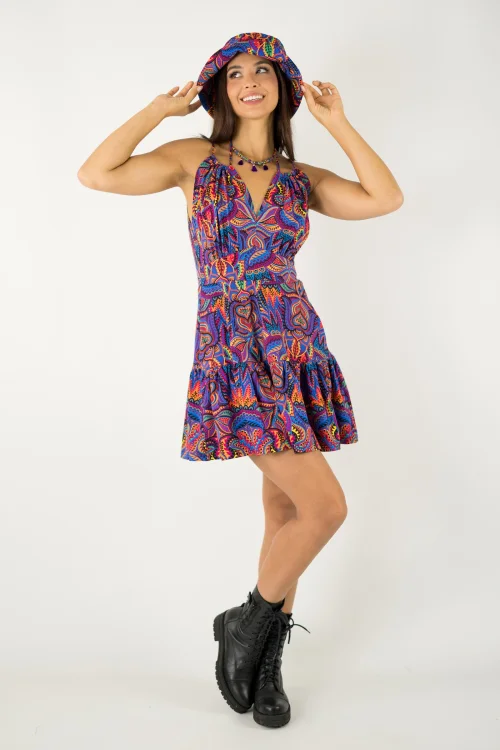sukienka mini wiązana kolekcja MEXICO violet marka VIPPI design  (16).jpg