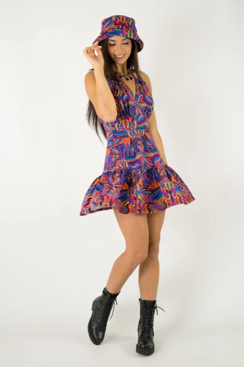 sukienka mini wiązana kolekcja MEXICO violet marka VIPPI design  (17).jpg