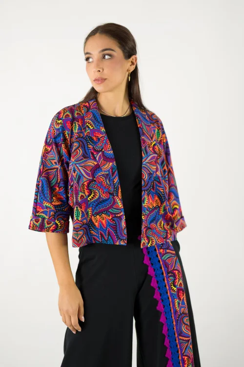 żakiet luźny kolorowy  kolekcja MEXICO violet marka VIPPI design.jpg