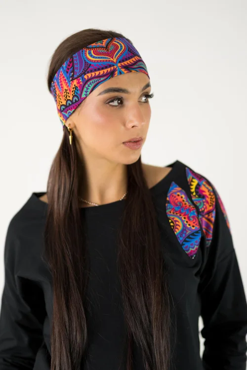 opaska i bluzka czzarna z aplikacjami kolekcja MEXICO violet marka VIPPI design (2).jpg