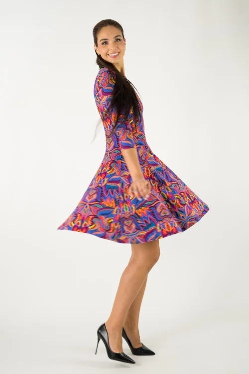 sukienka mini rozkloszowana kolekcja MEXICO violet marka VIPPI design (1).jpg