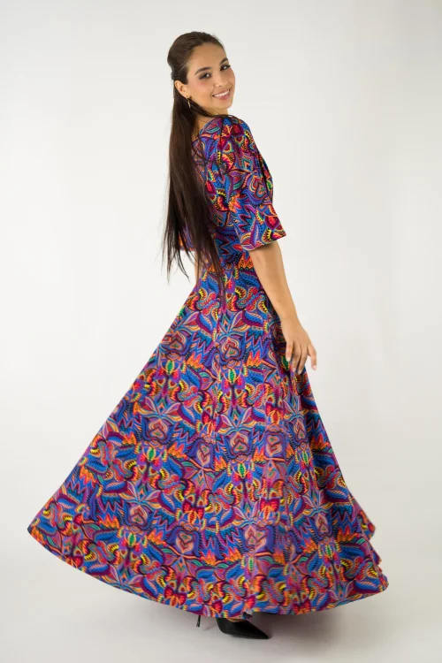sukienka wiskozowa długa rozkloszowana kolekcja MEXICO violet marka VIPPI design (6).jpg