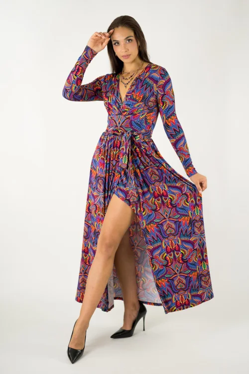 sukienka wizkozowa długa z rozporkiem kolekcja MEXICO violet marka VIPPI design (2).jpg