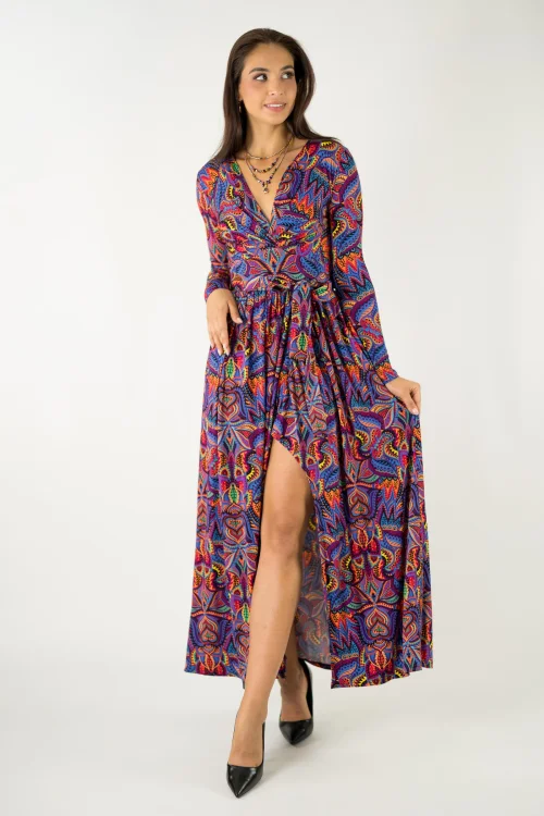 sukienka wizkozowa długa z rozporkiem kolekcja MEXICO violet marka VIPPI design (5).jpg