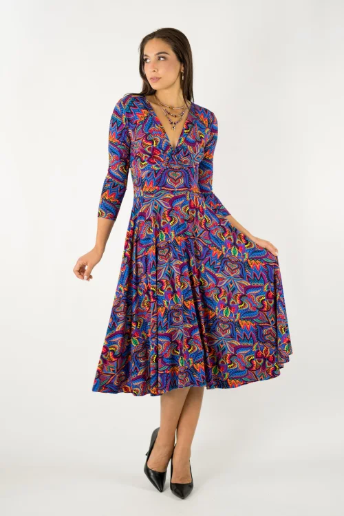 sukienka midi wiskozowa z koła kolekcja MEXICO violet marka VIPPI design (2).jpg