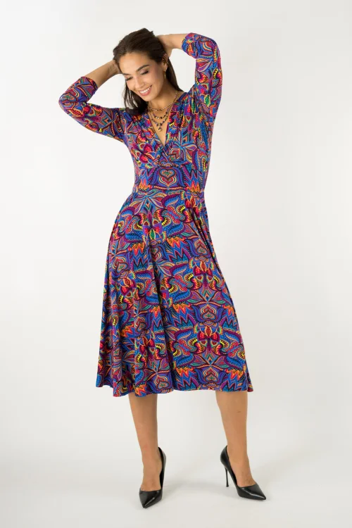 sukienka midi wiskozowa z koła kolekcja MEXICO violet marka VIPPI design (7).jpg