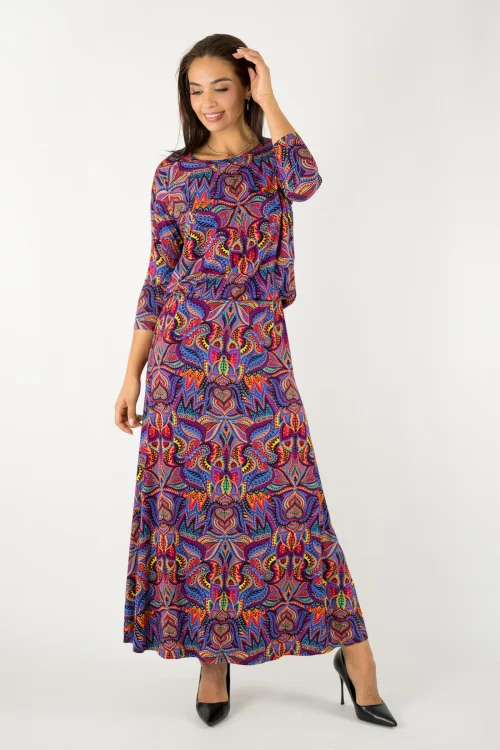 sukienka wiskozowa długa dzwonek kolekcja MEXICO violet marka VIPPI design (2).jpg