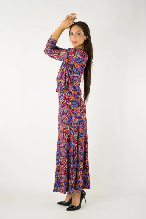 sukienka wiskozowa długa dzwonek kolekcja MEXICO violet marka VIPPI design (3).jpg