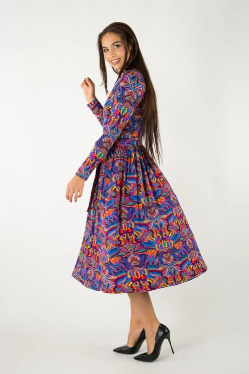sukienka wiskozowa midi dekolt łodka kolekcja MEXICO violet marka VIPPI design (7).jpg